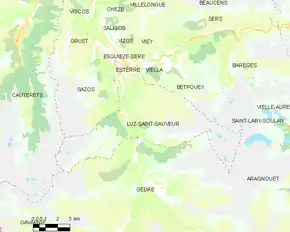 Poziția localității Luz-Saint-Sauveur