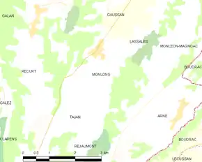 Poziția localității Monlong