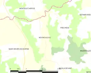 Poziția localității Moumoulous