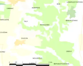 Poziția localității Peyriguère
