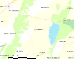 Poziția localității Puydarrieux
