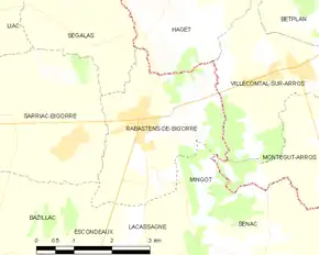 Poziția localității Rabastens-de-Bigorre
