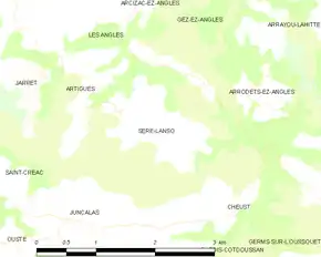 Poziția localității Sère-Lanso
