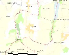 Poziția localității Séron