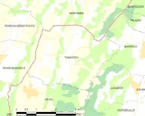 Poziția localității Tarasteix