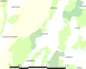 Poziția localității Vieuzos