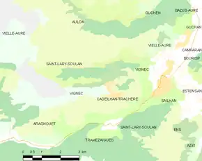 Poziția localității Vignec