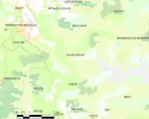 Poziția localității Villelongue