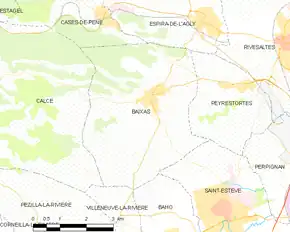 Poziția localității Baixas
