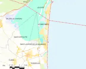 Poziția localității Le Barcarès