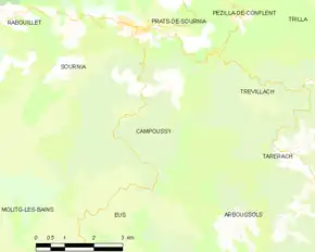 Poziția localității Campoussy