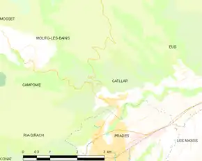 Poziția localității Catllar