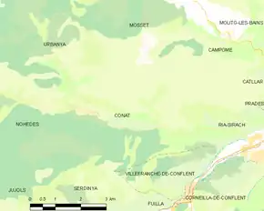 Poziția localității Conat