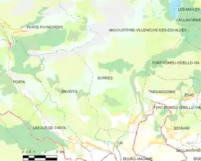 Poziția localității Dorres