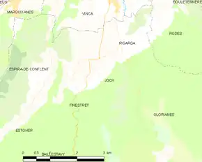 Poziția localității Joch