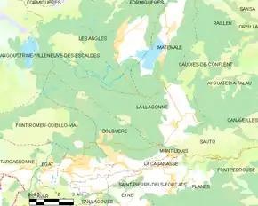 Poziția localității La Llagonne