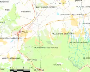 Poziția localității Montesquieu-des-Albères