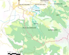 Poziția localității Palau-de-Cerdagne