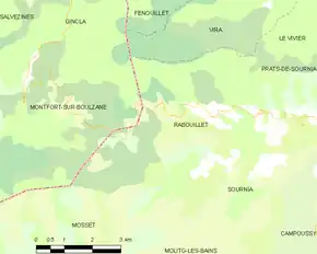 Poziția localității Rabouillet