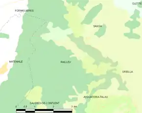 Poziția localității Railleu
