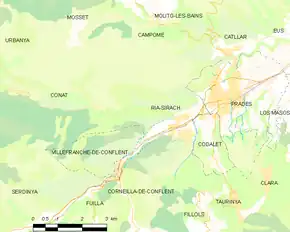 Poziția localității Ria-Sirach