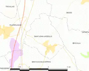 Poziția localității Saint-Jean-Lasseille