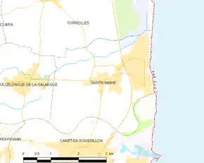 Poziția localității Sainte-Marie