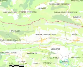 Poziția localității Saint-Paul-de-Fenouillet