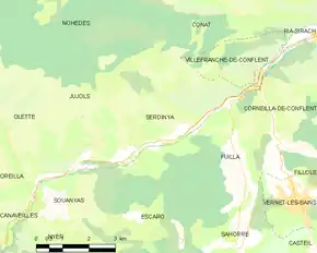 Poziția localității Serdinya