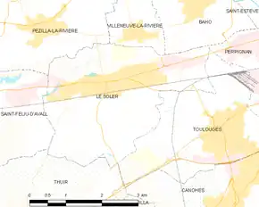 Poziția localității Le Soler