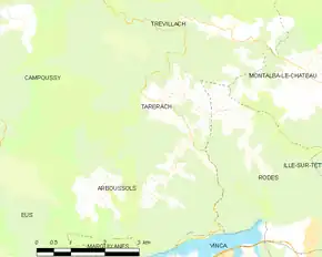 Poziția localității Tarerach