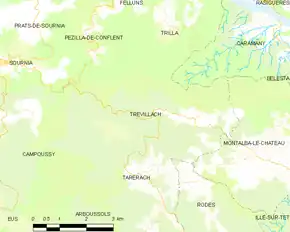 Poziția localității Trévillach