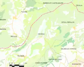 Poziția localității Vingrau