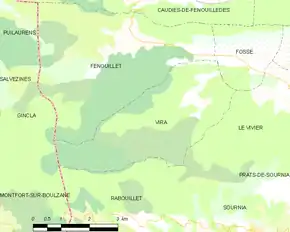 Poziția localității Vira