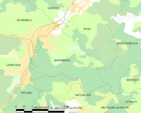 Poziția localității Barembach