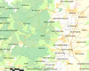 Poziția localității Barr