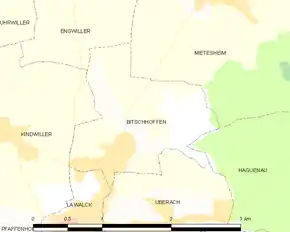 Poziția localității Bitschhoffen