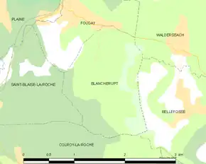 Poziția localității Blancherupt