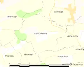 Poziția localității Bosselshausen