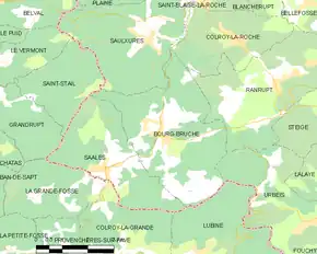 Poziția localității Bourg-Bruche