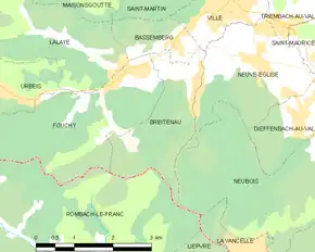 Poziția localității Breitenau