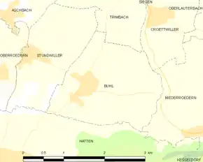 Poziția localității Buhl