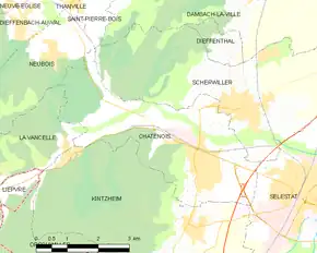 Poziția localității Châtenois