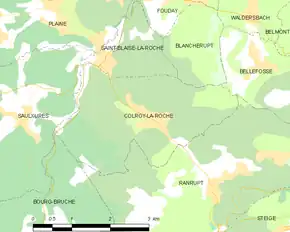 Poziția localității Colroy-la-Roche
