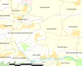 Poziția localității Dahlenheim