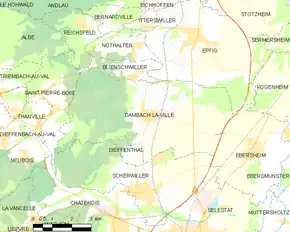 Poziția localității Dambach-la-Ville