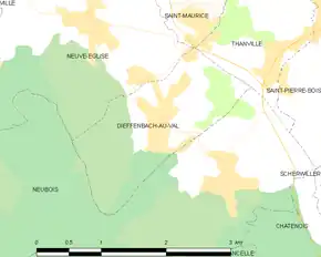 Poziția localității Dieffenbach-au-Val