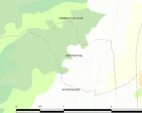 Poziția localității Dieffenthal