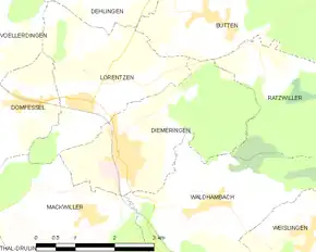 Poziția localității Diemeringen