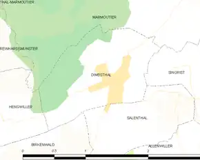 Poziția localității Dimbsthal